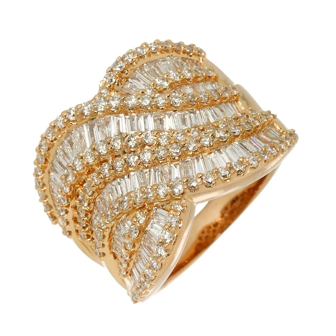 DIAMOND RING PG PINK GOLD 750: Diamond Ring PG Pink Gold 750 Brand: Unbranded Type/Style: Ring Material: 750 Pink Gold, Color: Pink Gold Size: 6-6.25(US) Accessories: None Accessories Notice: When purchasing pre-owned goods,