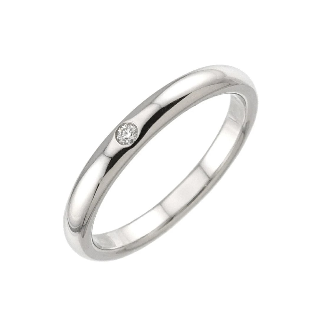 TIFFANY CO. STACKING BAND RING DIAMOND: TIFFANY Co. Stacking Band Ring Diamond Brand: TIFFANY Co. Type/Style: Ring Material: PT950, Main Stone Natural Color: Platinum Size: 7.25(US) Accessories: None Accessories Notice: When pur