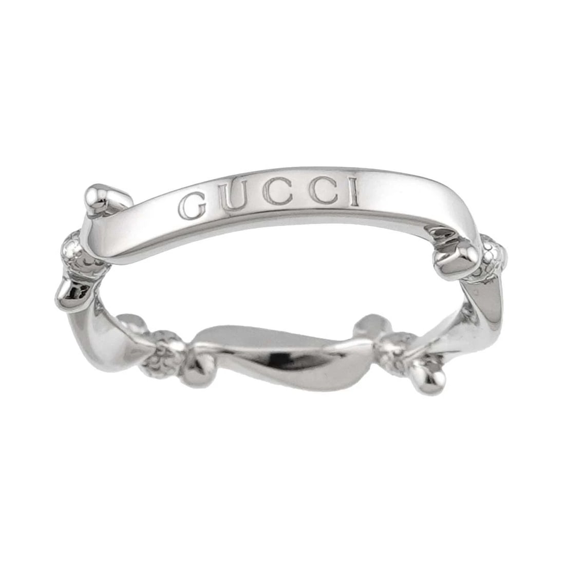 GUCCI RING PT PLATINUM - 2