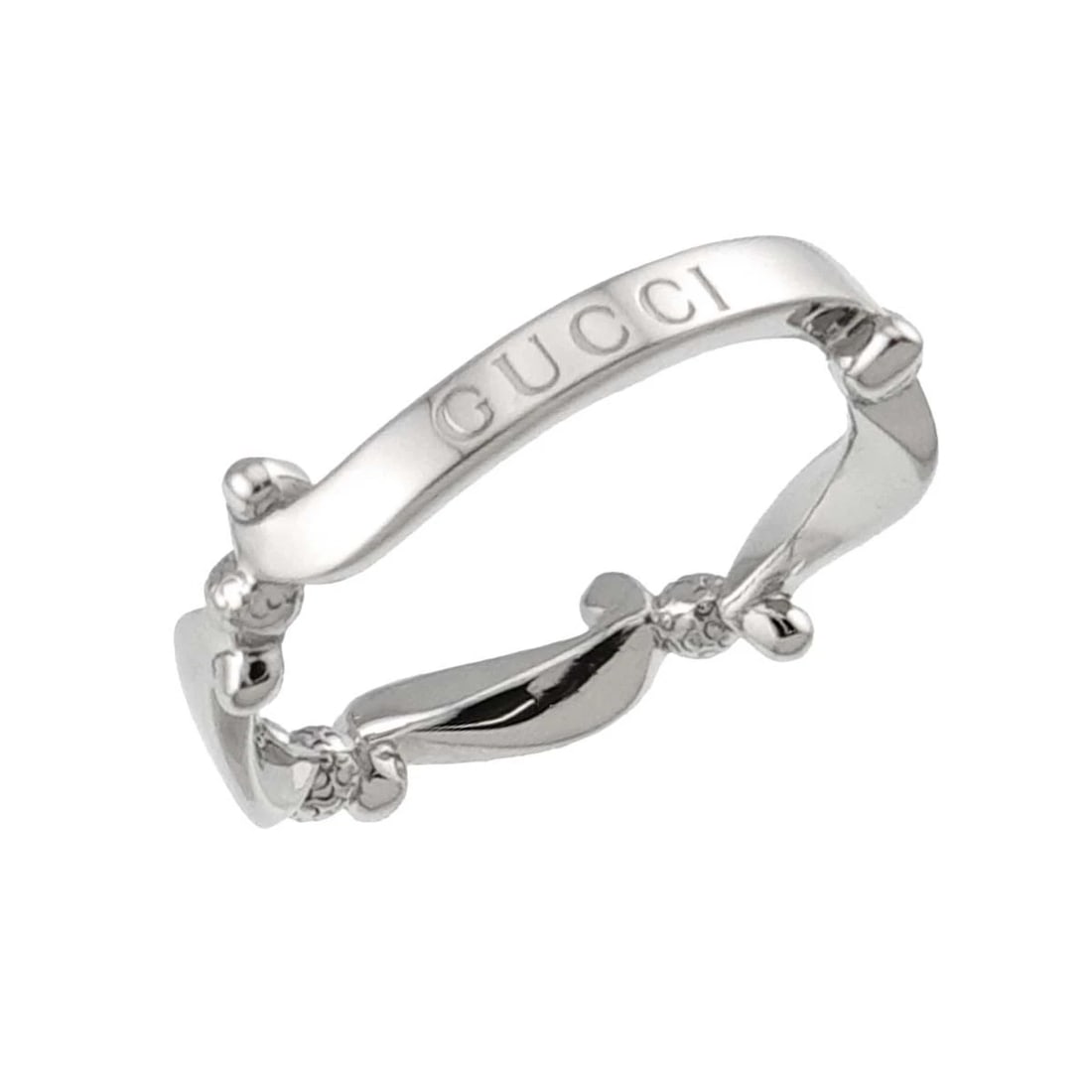 GUCCI RING PT PLATINUM - 3