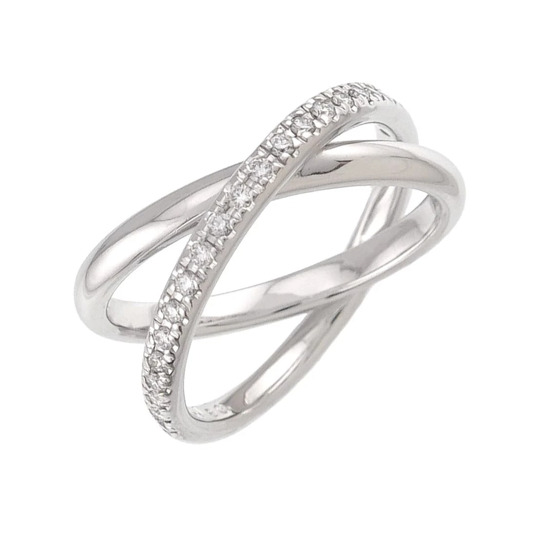 MIKIMOTO DIAMOND RING WG 750: MIKIMOTO Diamond Ring WG 750 Brand: MIKIMOTO Type/Style: Ring Material: 750 White Gold, Color: White Gold Size: 5.5-5.75(US) Accessories: None Accessories Notice: When purchasing pre-owned goods,