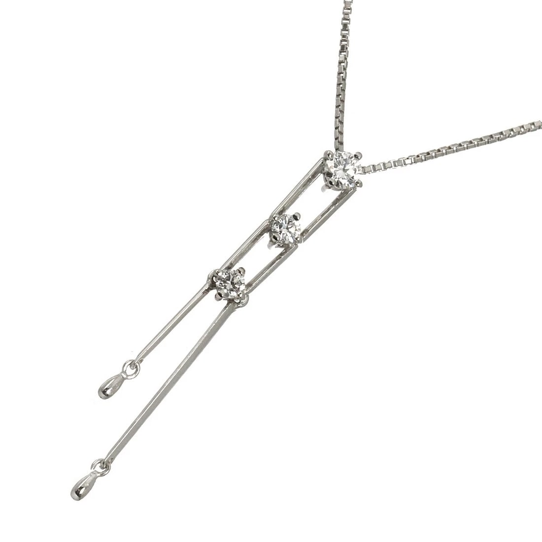 TRILOGY DIAMOND NECKLACE PT PLATINUM (1 of 5)
