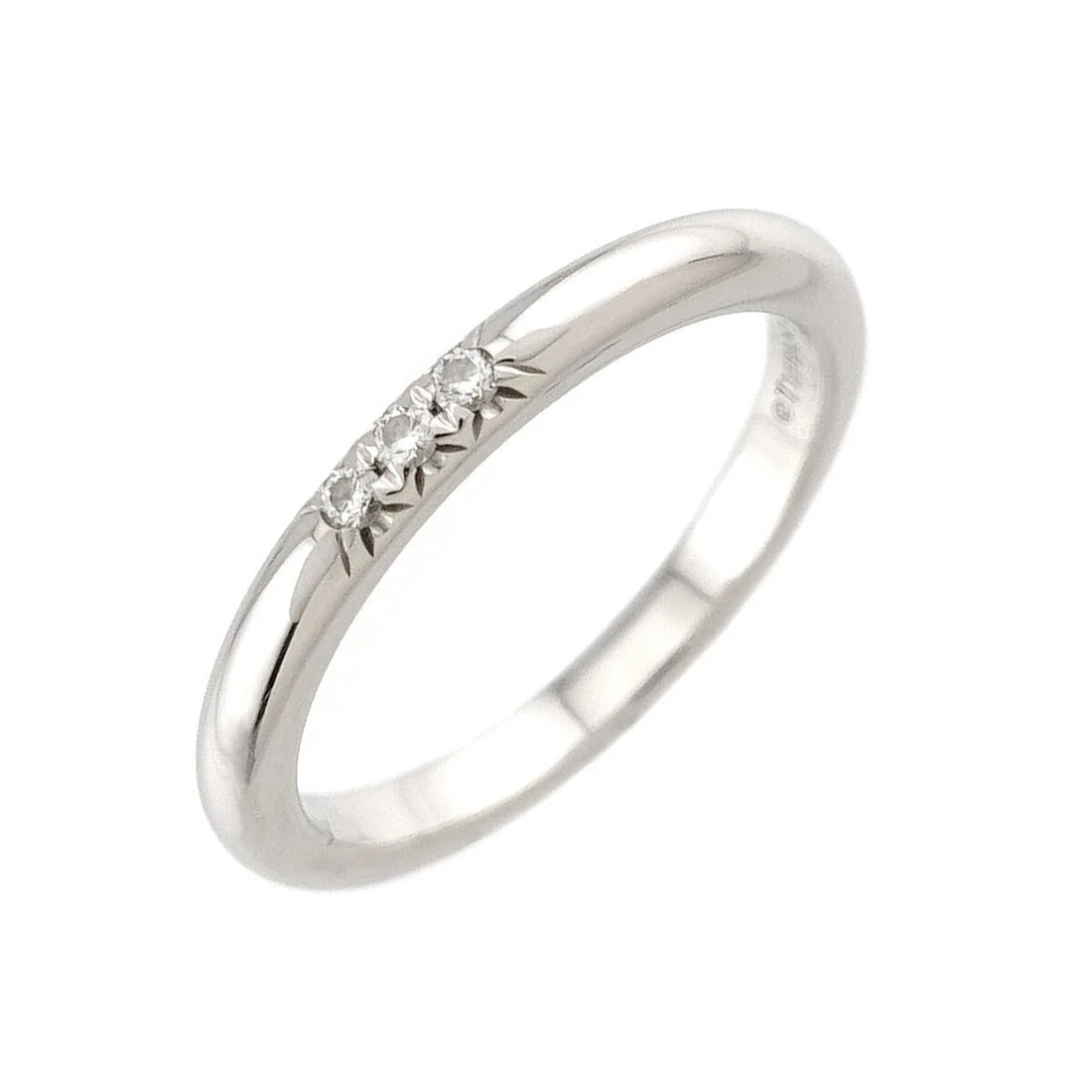 TIFFANY CO. FOREVER BAND DIAMOND RING PT PLATINUM: TIFFANY Co. Forever Band Diamond Ring Pt Platinum Brand: TIFFANY Co. Type/Style: Ring Material: Platinum, Color: Platinum Size: 3.25(US) Accessories: None Accessories Notice: When purchasi