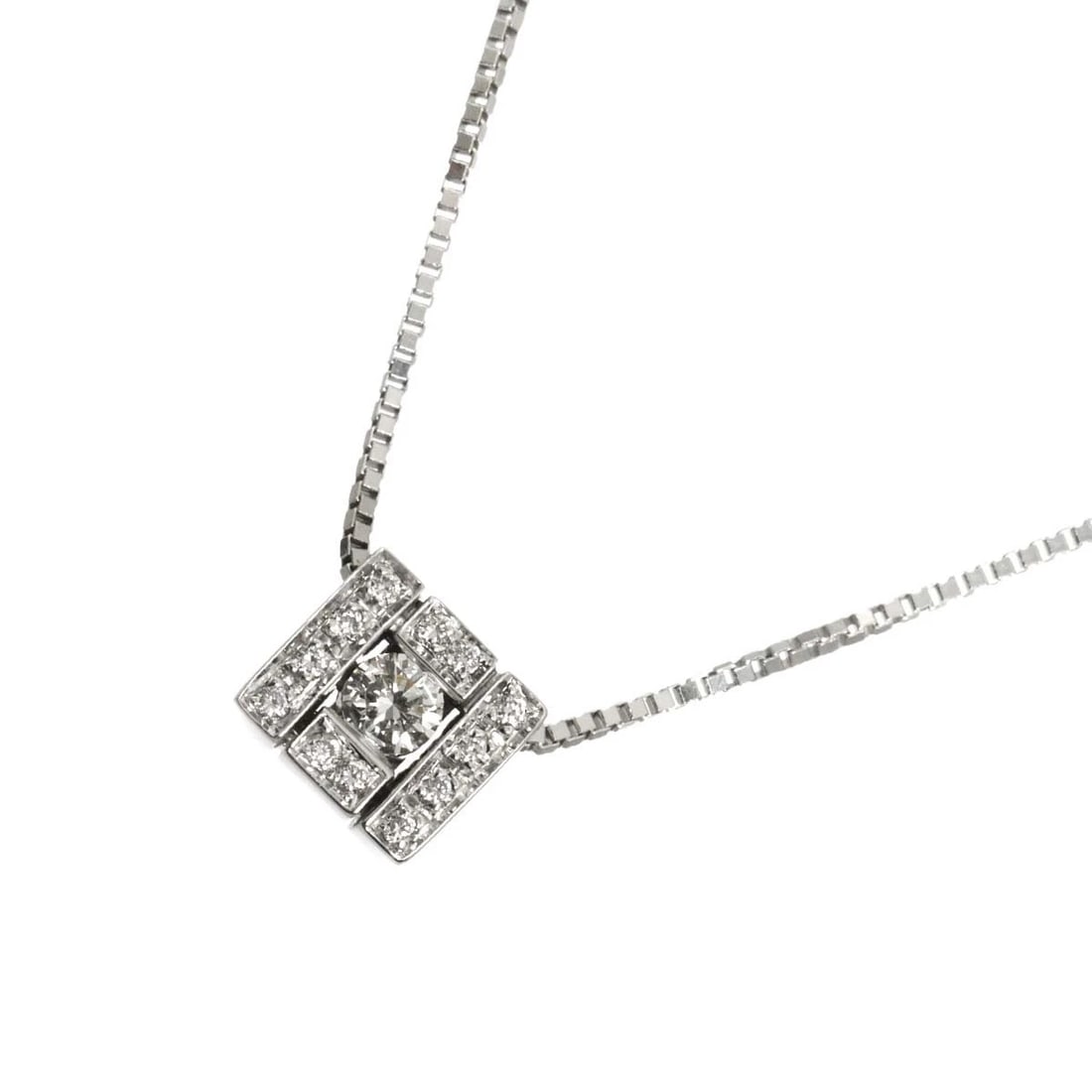 DAMIANI BELLE EPOQUE DIAMOND NECKLACE 18K WHITE GOLD 750: DAMIANI Belle Epoque Diamond Necklace 18K White Gold 750 Brand: DAMIANI Type/Style: Necklace Material: 750 White Gold, Main Stone Natural Color: White Gold Size: internal circumference of the
