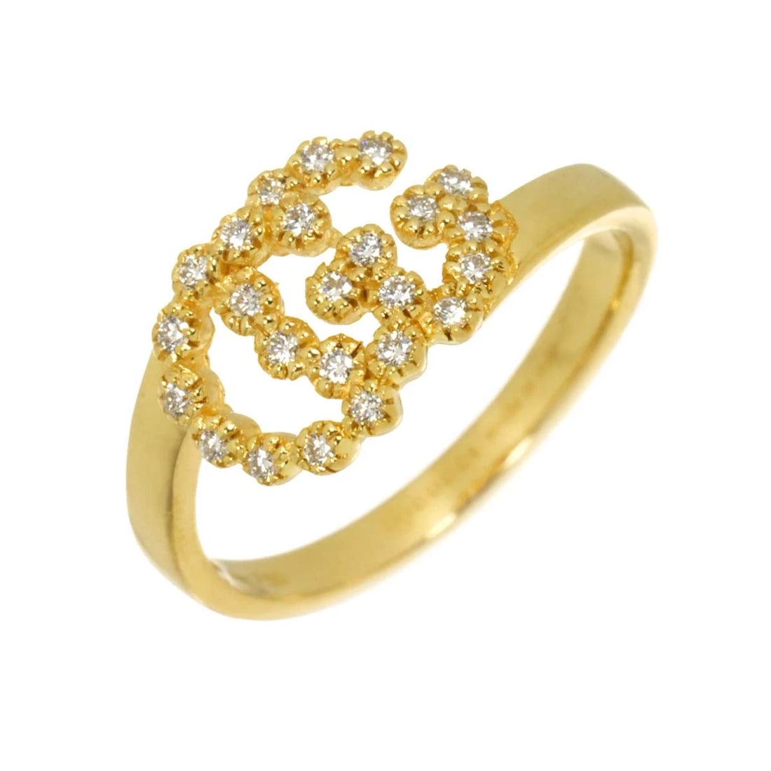 GUCCI GG RUNNING DIAMOND RING 18K YELLOW GOLD 750: GUCCI GG Running Diamond Ring 18K Yellow Gold 750 Brand: GUCCI Type/Style: Ring Material: 750 Yellow Gold, Main Stone Natural Color: Yellow Gold Size: 6 3.75(US) Accessories: None Accessor