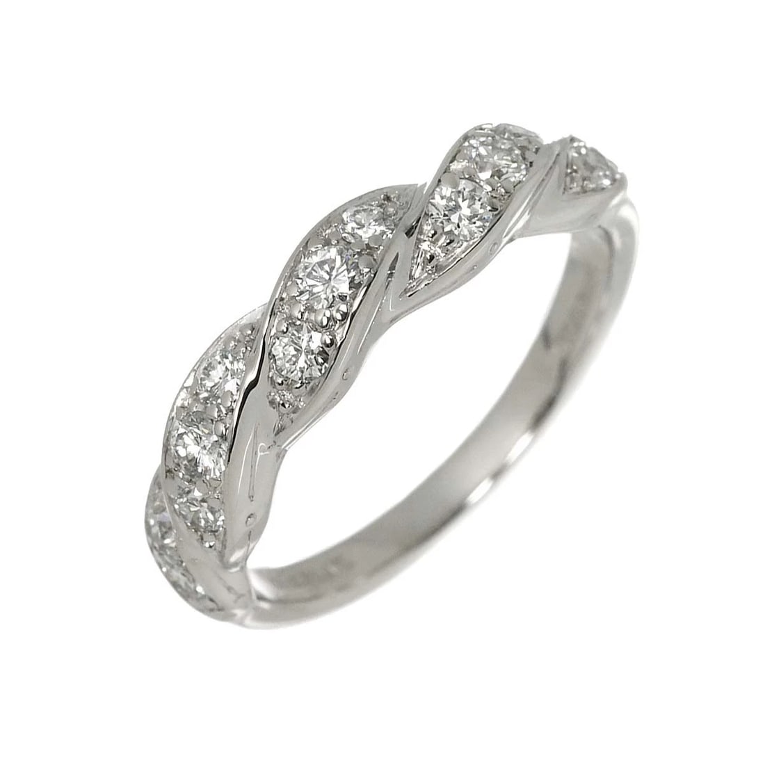 TIFFANY CO DIAMOND RING PT PLATINUM: TIFFANY CO Diamond Ring Pt Platinum Brand: TIFFANY Co. Type/Style: Ring Material: Platinum, Main Stone Natural Color: Platinum Size: 4-4.5(US) Accessories: None Accessories Notice: When purchasing