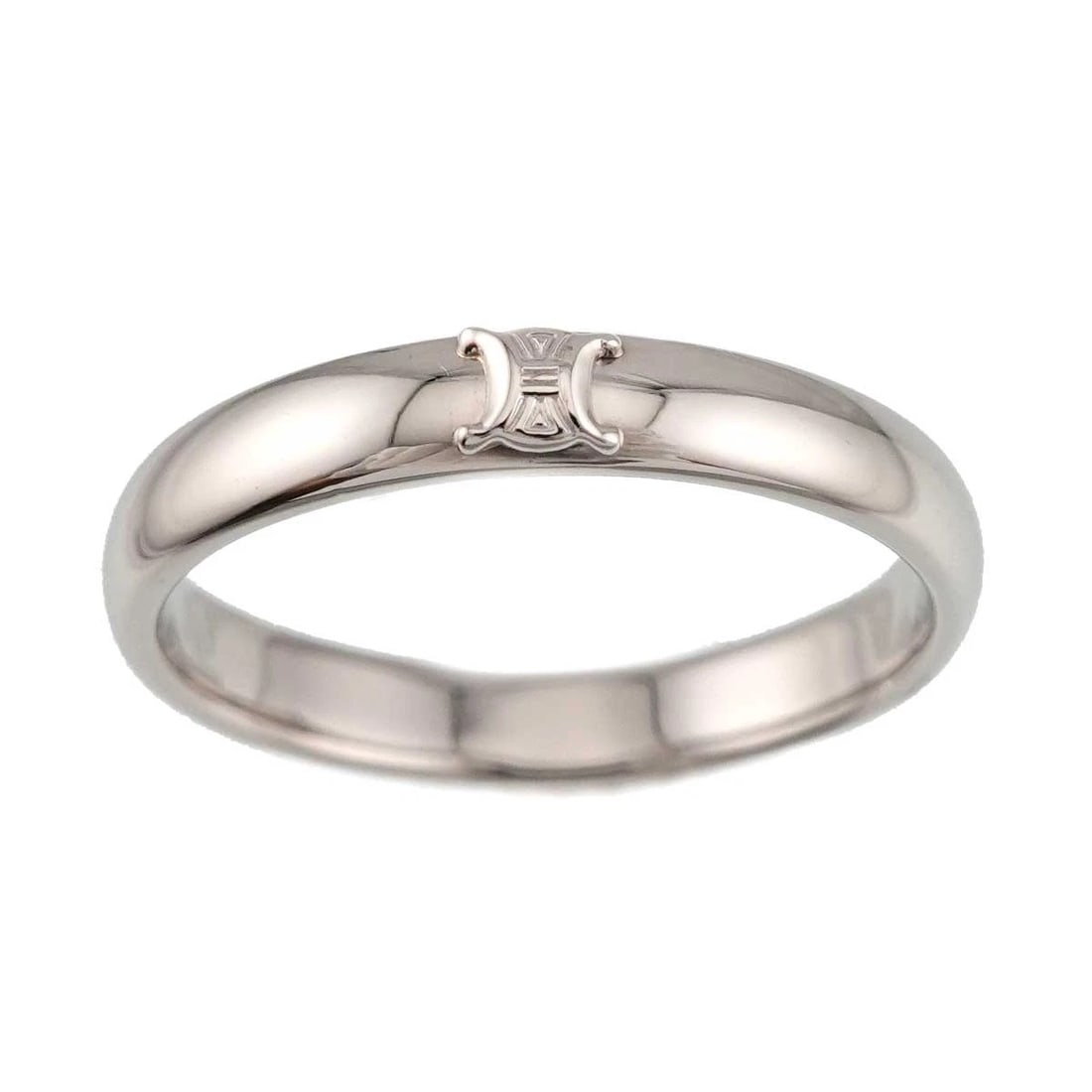 CELINE TRIOMPHE RING PT PLATINUM - 2