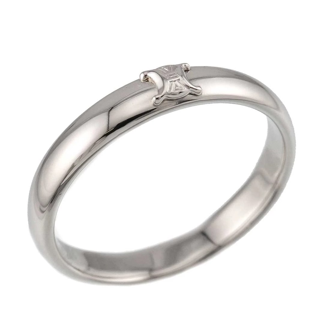 CELINE TRIOMPHE RING PT PLATINUM - 4