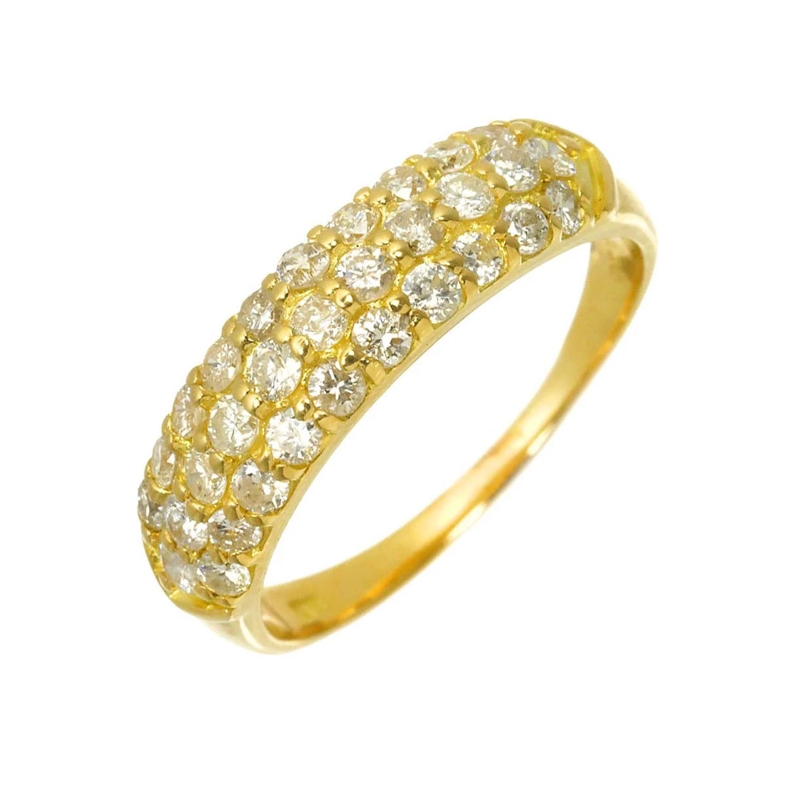 DIAMOND RING 18K YG YELLOW GOLD 750: Diamond Ring 18K YG Yellow Gold 750 Brand: Unbranded Type/Style: Ring Material: 750 Yellow Gold, Main Stone Natural Color: Yellow Gold Size: 7.5-7.75(US) Accessories: None Accessories Notice: When