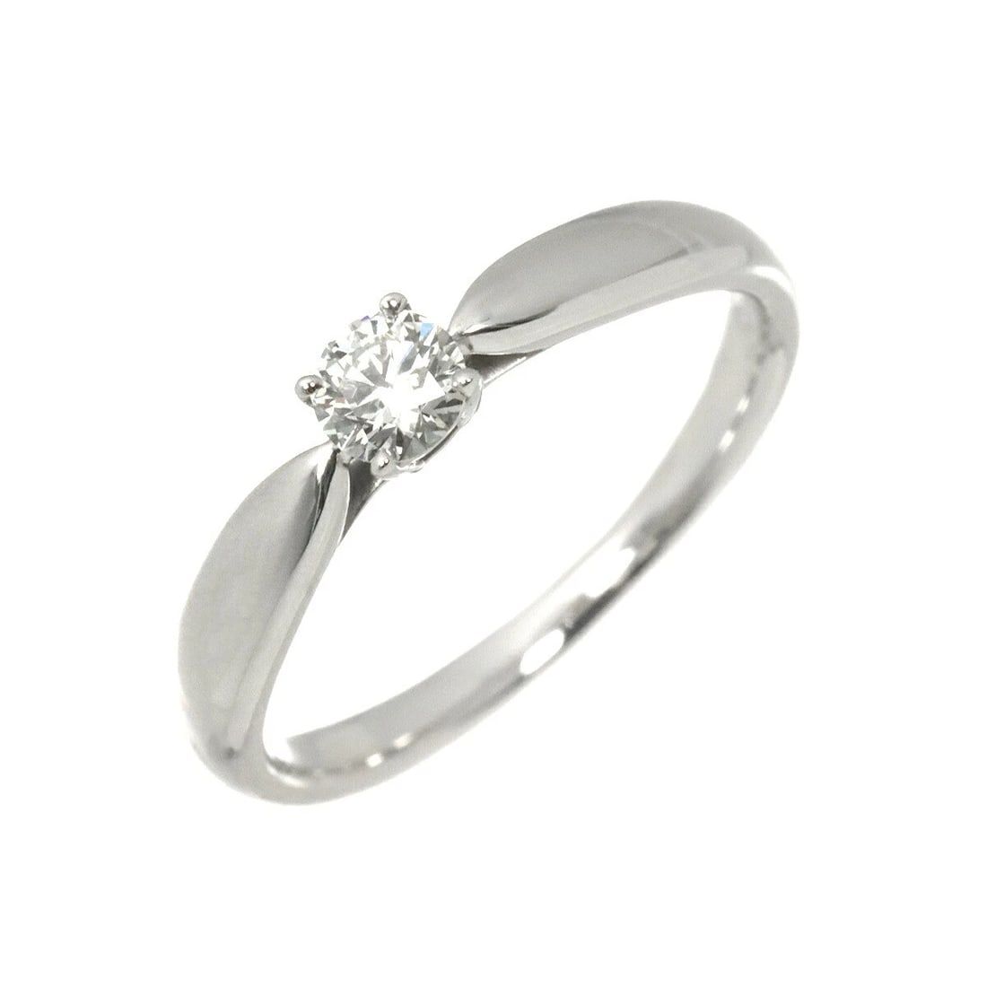 TIFFANY CO. HARMONY RING DIAMOND PT PLATINUM: TIFFANY Co. Harmony Ring Diamond Pt Platinum Brand: TIFFANY Co. Type/Style: Ring Material: Platinum, Main Stone Natural Color: Platinum Size: 4.5(US) Accessories: None Accessories Notice: When