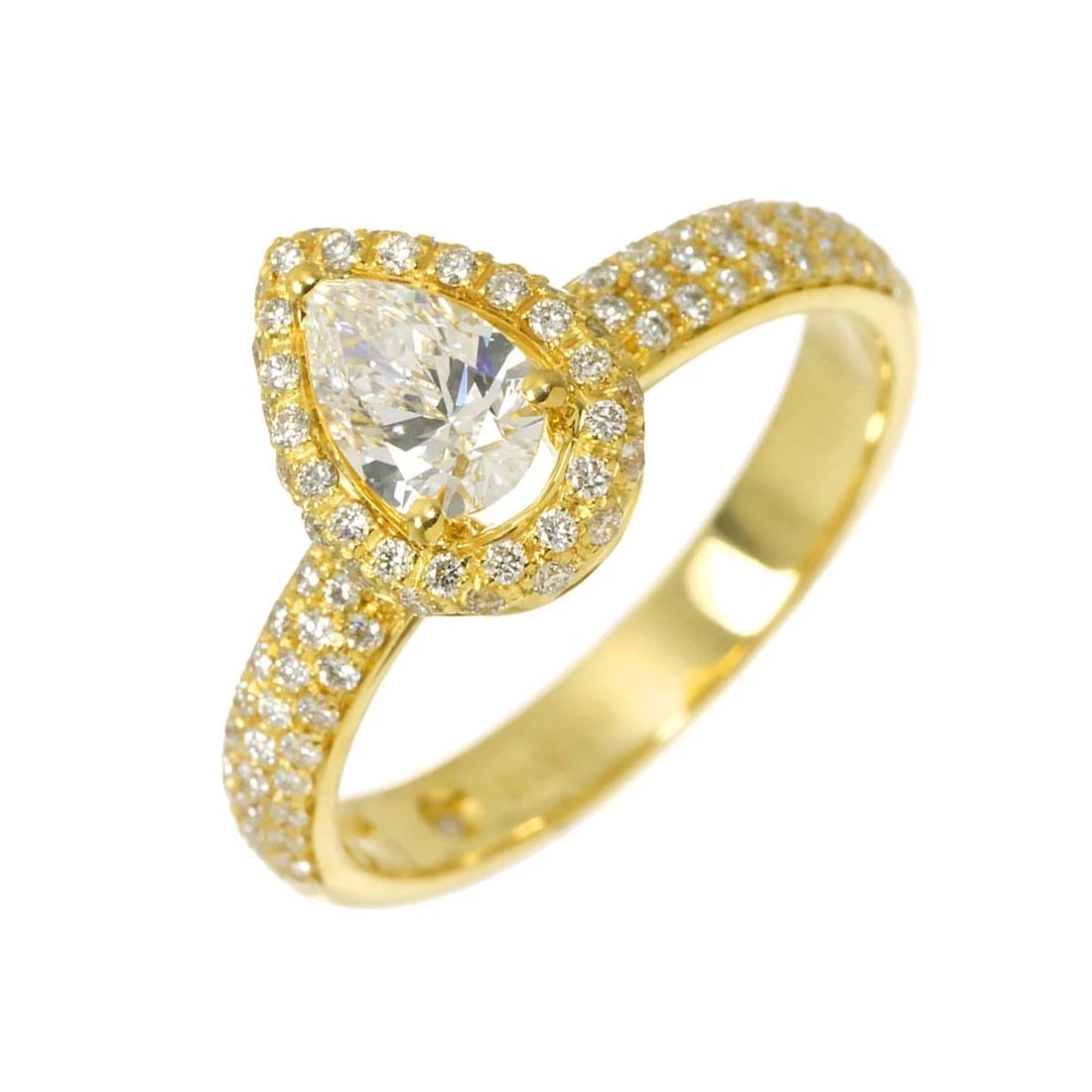 DAMIANI DIAMOND RING 18K YG 750: DAMIANI Diamond Ring 18K YG 750 Brand: DAMIANI Type/Style: Ring Material: 750 Yellow Gold, Main Stone Natural Color: Yellow Gold Size: 6-6.25(US) Accessories: None Accessories Notice: When purchasing