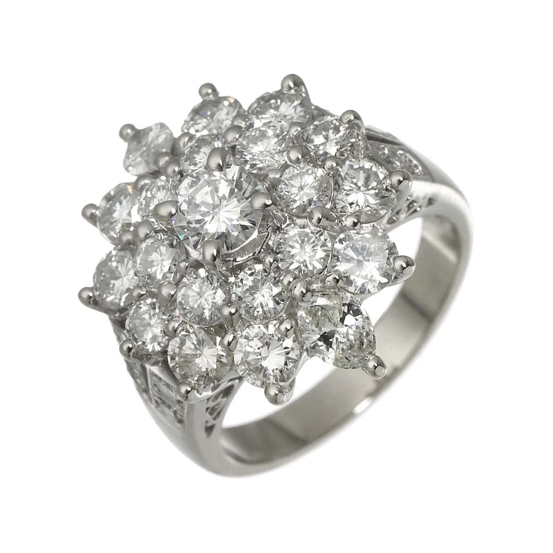 DIAMOND RING PT PLATINUM: Diamond Ring Pt Platinum Brand: Unbranded Type/Style: Ring Material: Platinum, Main Stone Natural Color: Platinum Size: 6(US) Accessories: None Accessories Notice: When purchasing pre-owne