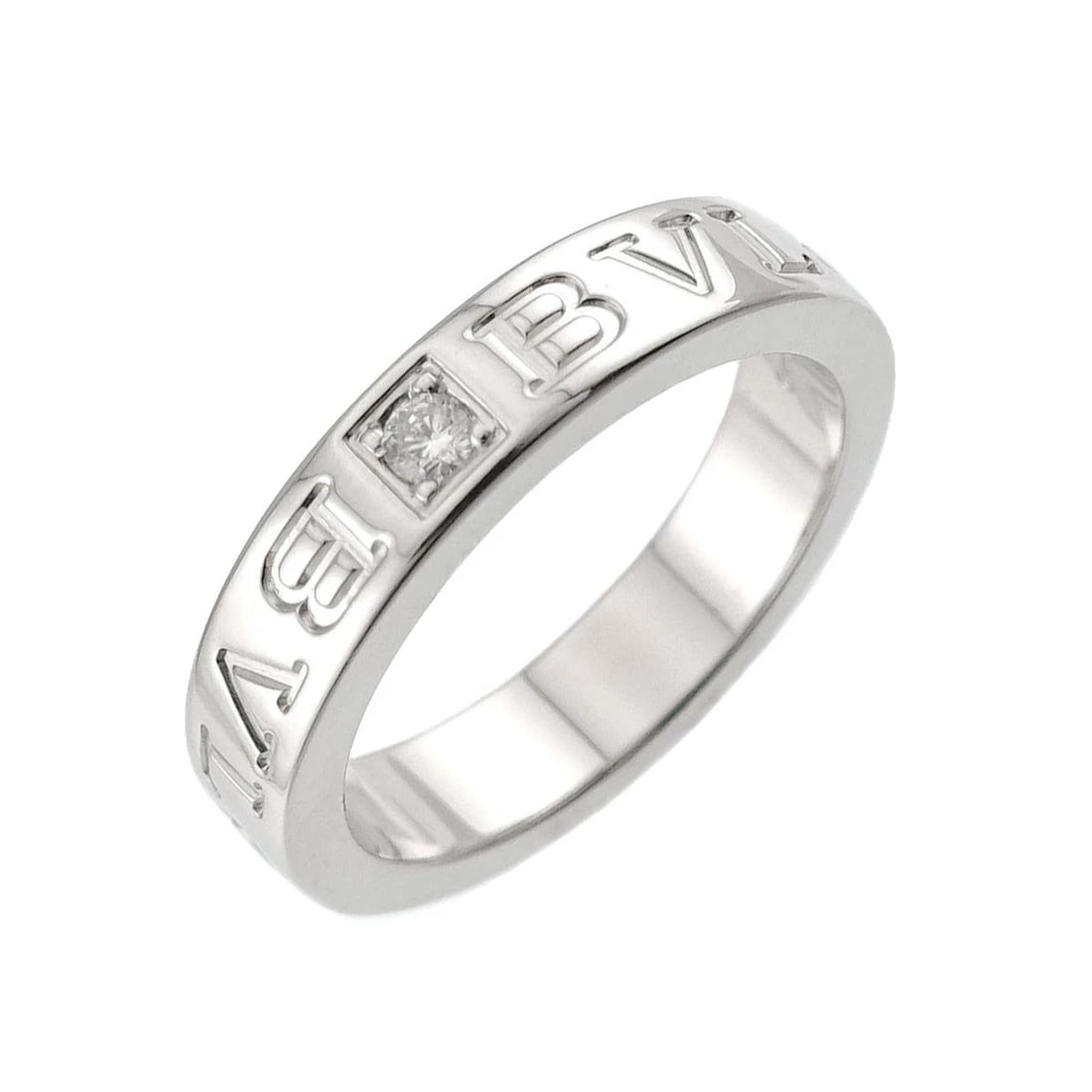 BVLGARI B-ZERO1 DIAMOND RING 18K WG 750: BVLGARI B-ZERO1 Diamond Ring 18K WG 750 Brand: BVLGARI Type/Style: Ring Material: 750 White Gold, Main Stone Natural Color: White Gold Size: 5-5.25(US) Accessories: None Accessories Notice: When