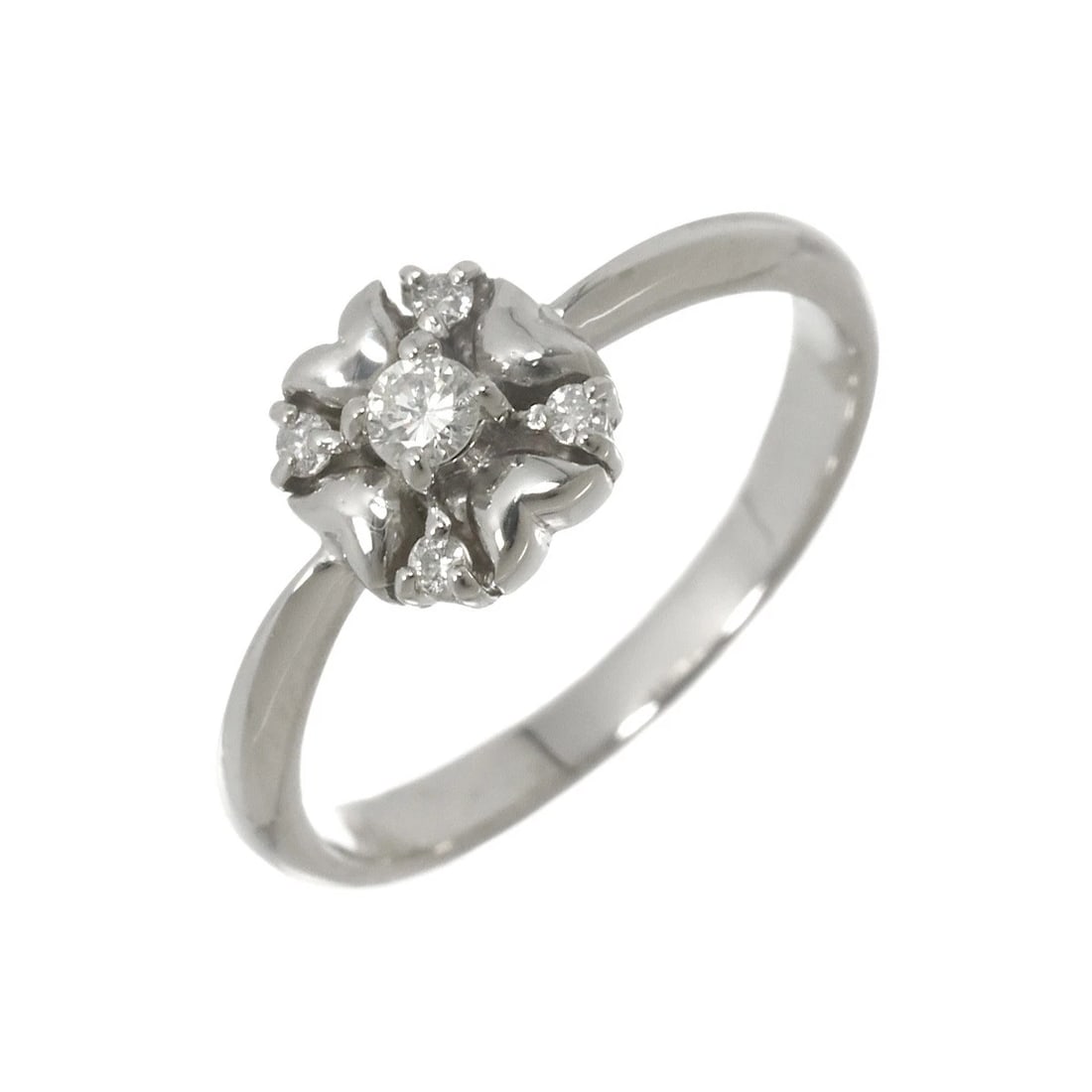 CHRISTIAN DIOR DIAMOND RING PT PLATINUM: Christian Dior Diamond Ring Pt Platinum Brand: Christian Dior Type/Style: Ring Material: Platinum, Main Stone Natural Color: Platinum Size: 5.5-5.75(US) Accessories: None Accessories Notic