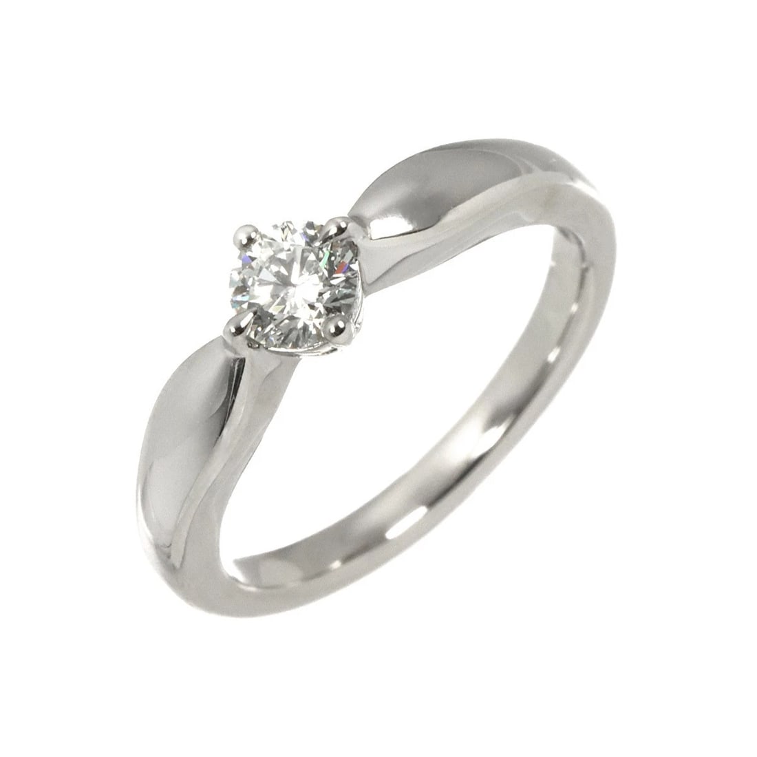 BVLGARI DIAMOND RING PLATINUM: BVLGARI Diamond Ring Platinum Brand: BVLGARI Type/Style: Ring Material: Platinum, Main Stone Natural Color: Platinum Size: 4.5-4.75(US) Accessories: None Accessories Notice: When purchasing pre-owned
