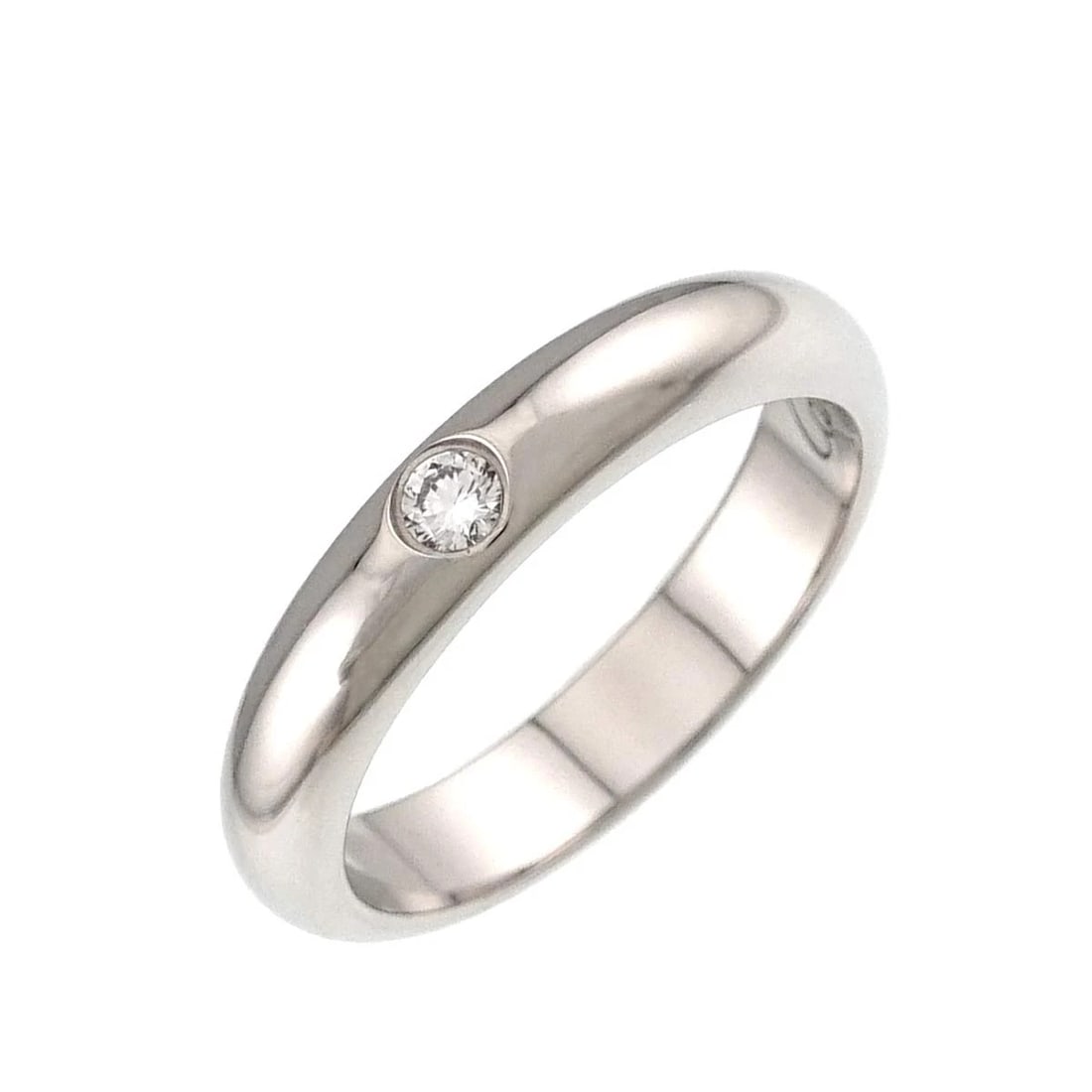 CARTIER CLASSIC DIAMOND 1P RING PT PLATINUM: Cartier Classic Diamond 1P Ring Pt Platinum Brand: Cartier Type/Style: Ring Material: Platinum, Main Stone Natural Color: Platinum Size: 4.5(US) Accessories: None Accessories Notice: When