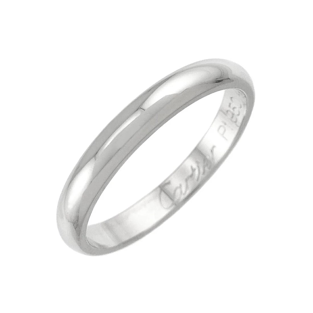 CARTIER CLASSIC RING PLATINUM: Cartier Classic Ring Platinum Brand: Cartier Type/Style: Ring Material: Platinum, Color: Platinum Size: 4(US) Accessories: None Accessories Notice: When purchasing pre-owned goods, please refer to