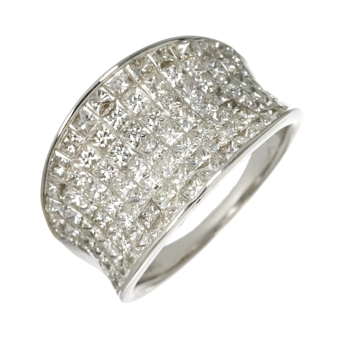 DIAMOND RING 18K K18 WG WHITE GOLD: Diamond Ring 18K K18 WG White Gold Brand: Unbranded Type/Style: Ring Material: 750 White Gold, Color: White Gold Size: 8-8.25(US) Accessories: None Accessories Notice: When purchasing pre-
