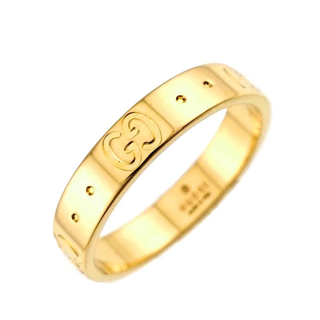 GUCCI ICON RING 18K YELLOW GOLD 750: GUCCI Icon Ring 18K Yellow Gold 750 Brand: GUCCI Type/Style: Ring Material: 750 Yellow Gold, Color: Yellow Gold Size: 6(US) Accessories: None Accessories Notice: When purchasing pre-owned goods,