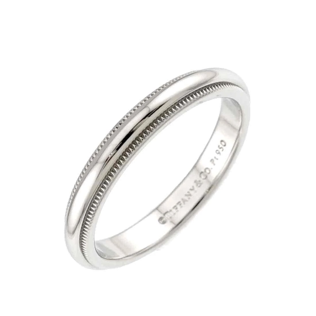 TIFFANY CO. MILGRAIN BAND RING PT PLATINUM: TIFFANY CO. Milgrain Band Ring Pt Platinum Brand: TIFFANY Co. Type/Style: Ring Material: Platinum, Color: Platinum Size: 6.75(US) Accessories: None Accessories Notice: When purchasing pre-owned