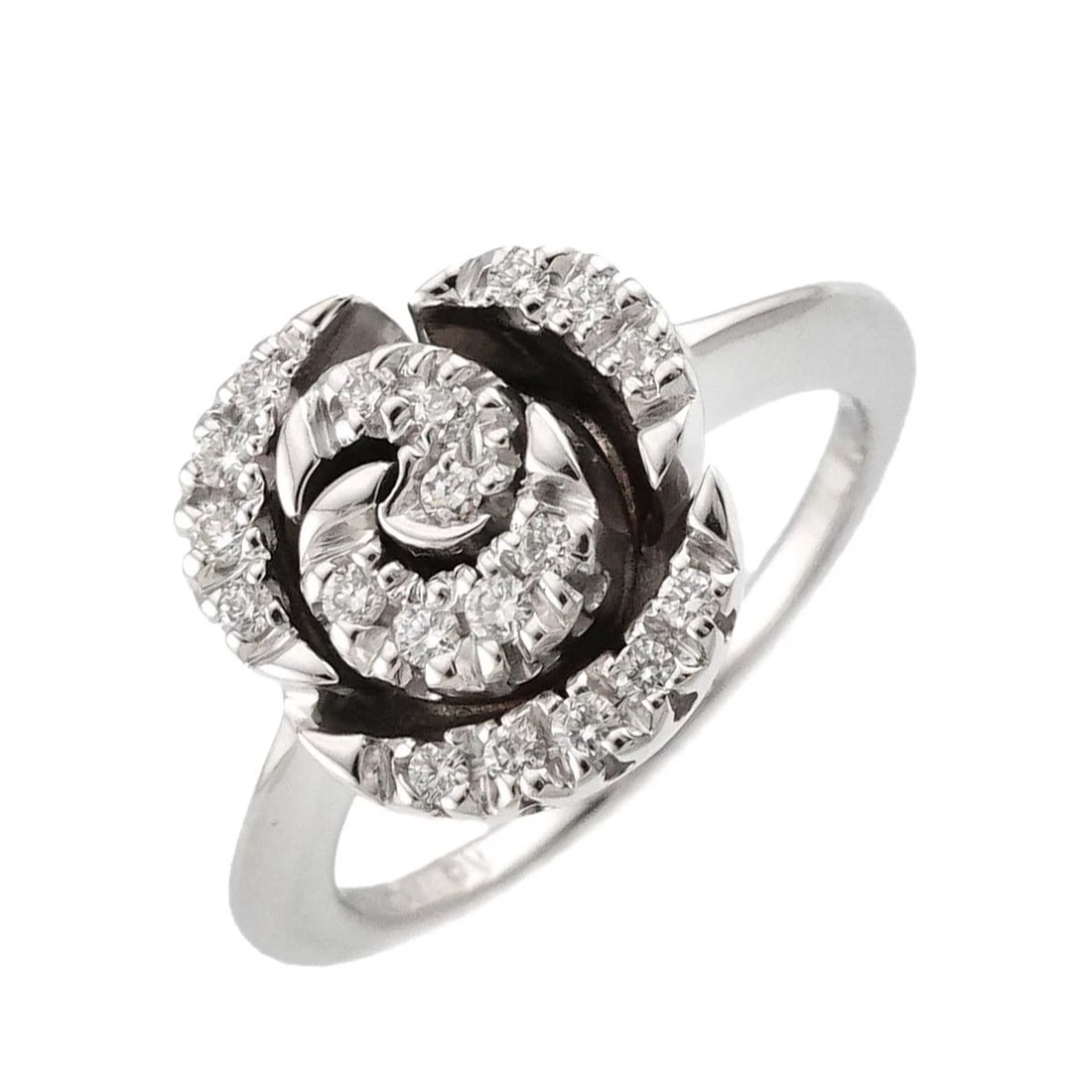 PONTE VECCHIO DIAMOND RING 18K WG 750: Ponte Vecchio Diamond Ring 18K WG 750 Brand: Ponte Vecchio Type/Style: Ring Material: 750 White Gold, Color: White Gold Size: 5.5-5.75(US) Accessories: None Accessories Notice: When purcha
