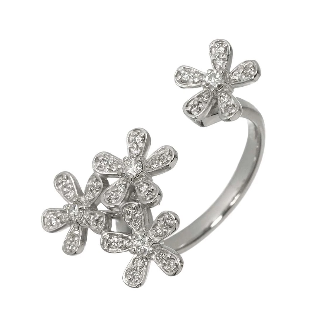 DIAMOND RING 18K K18 WG WHITE GOLD: Diamond Ring 18K K18 WG White Gold Brand: Unbranded Type/Style: Ring Material: 750 White Gold, Main Stone Natural Color: White Gold Size: 6.75(US) Accessories: None Accessories Notice: Whe