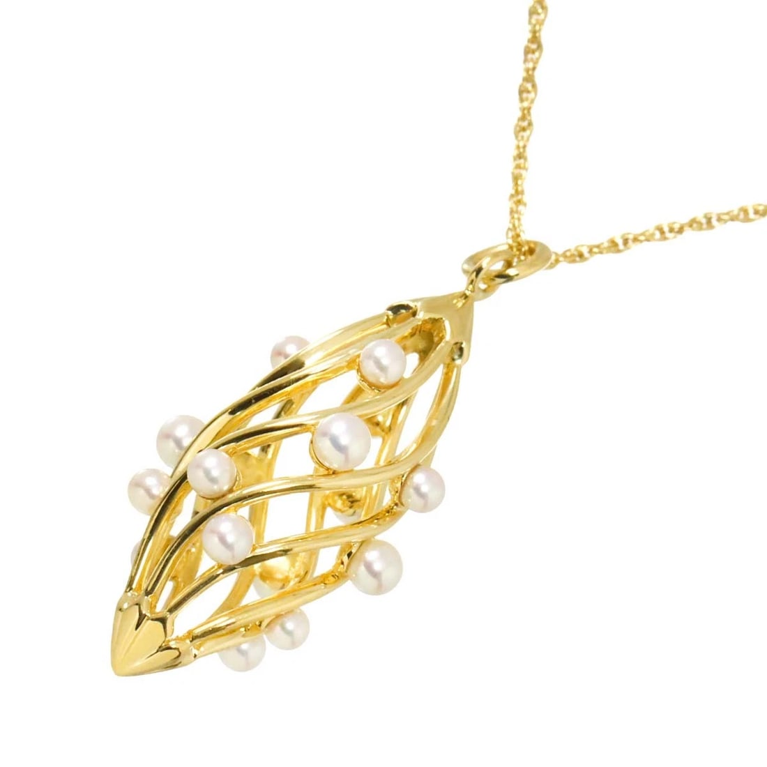 MIKIMOTO BABY PEARL NECKLACE 18K YG 750: MIKIMOTO Baby Pearl Necklace 18K YG 750 Brand: MIKIMOTO Type/Style: Necklace Material: 750 Yellow Gold, Color: Yellow Gold Size: internal circumference of the chain:19.7inch Top Charm(max):W20.2 x H43