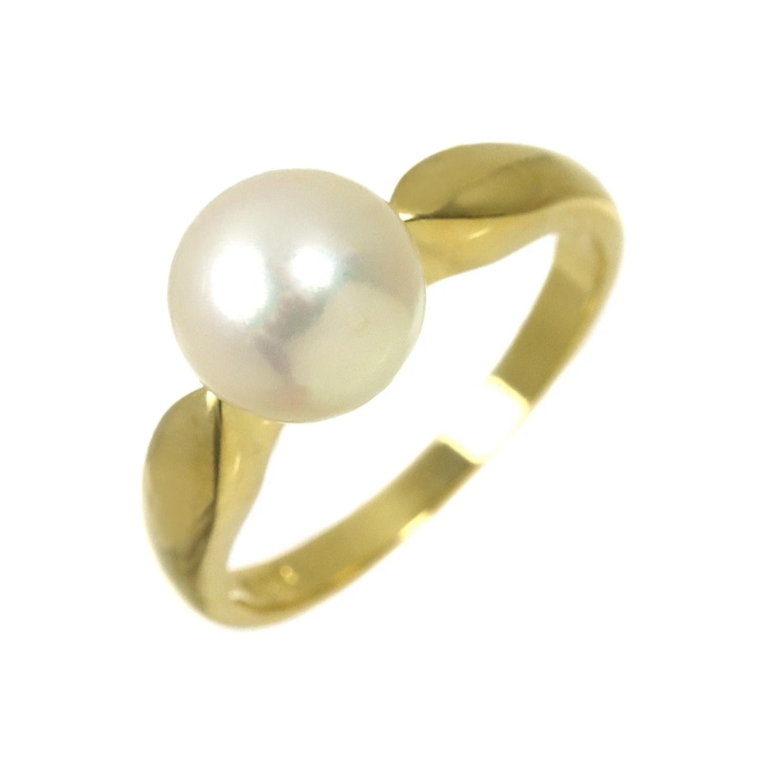 MIKIMOTO AKOYA PEARL RING 18K YG 750: MIKIMOTO Akoya Pearl Ring 18K YG 750 Brand: MIKIMOTO Type/Style: Ring Material: 750 Yellow Gold, Main Stone Akoya Pearl Color: Yellow Gold Size: 5.5-5.75(US) Accessories: None Accessories Notice: