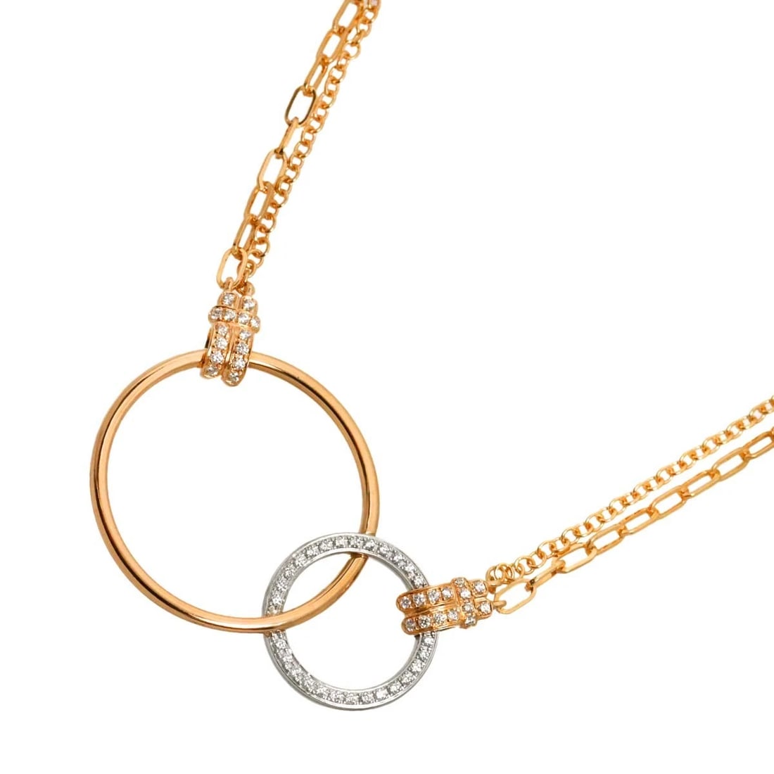 PIAGET POSSESSION DIAMOND NECKLACE 18K PINK WHITE GOLD 750: PIAGET Possession Diamond Necklace 18K Pink White Gold 750 Brand: PIAGET Type/Style: Necklace Material: 750 Pink White Gold, Main Stone Natural Color: Pink Gold Size: internal circumference of the