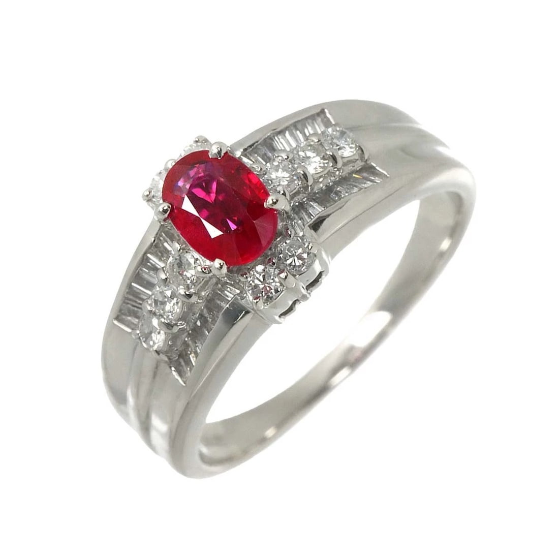 RUBY DIAMOND RING PT PLATINUM (1 of 6)