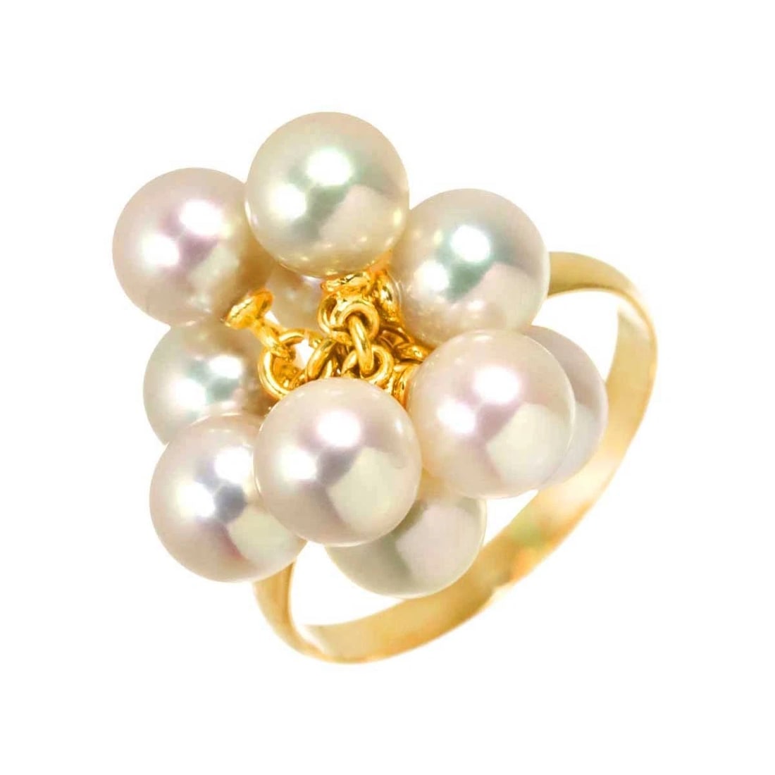 AKOYA PEARL RING 18K K18 YG 750: Akoya Pearl Ring 18K K18 YG 750 Brand: Unbranded Type/Style: Ring Material: 750 Yellow Gold, Main Stone Pearl Color: Yellow Gold Size: 6.25-6.5(US) Accessories: None Accessories Notice: When