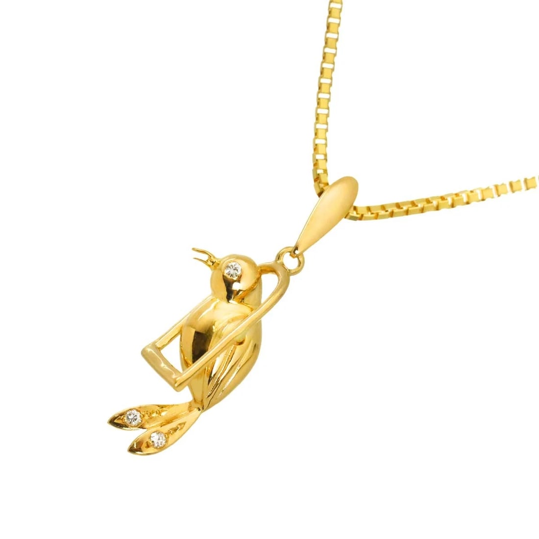DIAMOND NECKLACE 18K YG YELLOW GOLD 750: Diamond Necklace 18K YG Yellow Gold 750 Brand: Unbranded Type/Style: Necklace Material: 750 Yellow Gold, Main Stone Natural Color: Yellow Gold Size: internal circumference of the chain:16.1inch Top