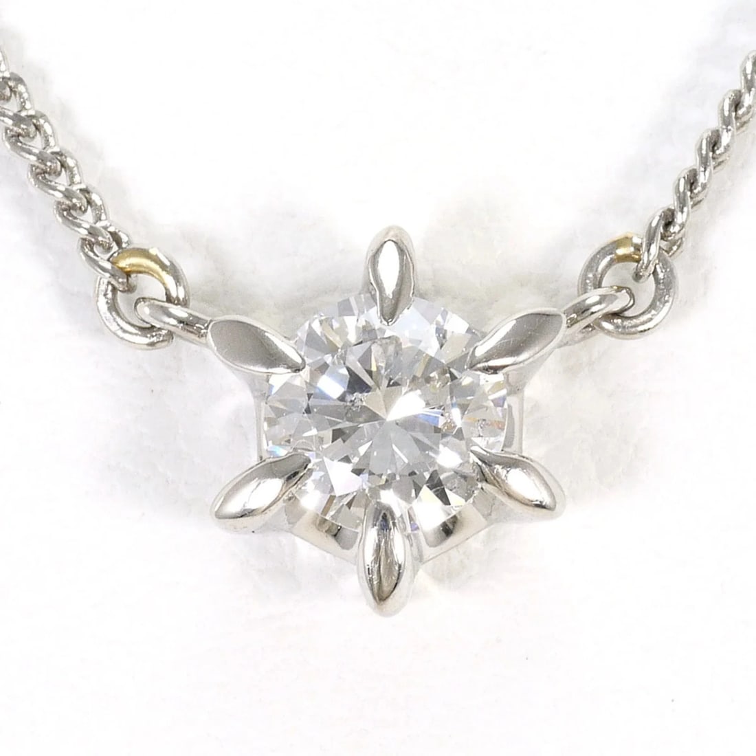 PT900 PLATINUM / PT850 NECKLACE WITH DIAMOND: PT900 Platinum / PT850 Necklace with Diamond Brand: Unbranded Type/Style: Necklace Material: Platinum 850, Platinum 900, Main Stone Natural Color: Platinum Size: Length: 40cm Accessories: None