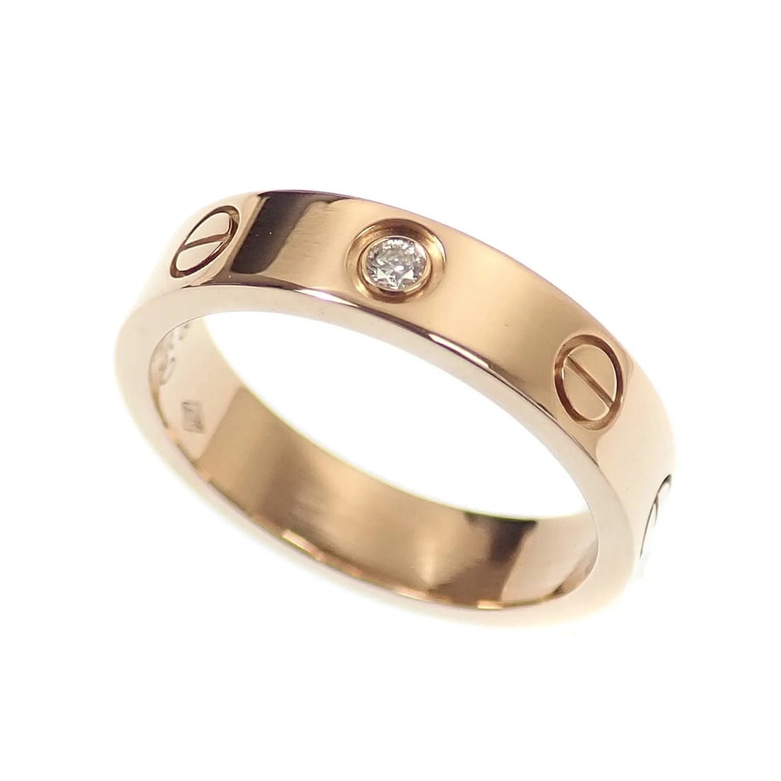 CARTIER LOVE RING FOR WOMEN, DIAMOND, 18K PINK GOLD: Cartier Love Ring for Women, Diamond, 18K Pink Gold Brand: Cartier Type/Style: Band ring Material: Pink gold (18K), Main Stone Natural Color: Pink gold Size: US 4.5 Accessories: None Acces