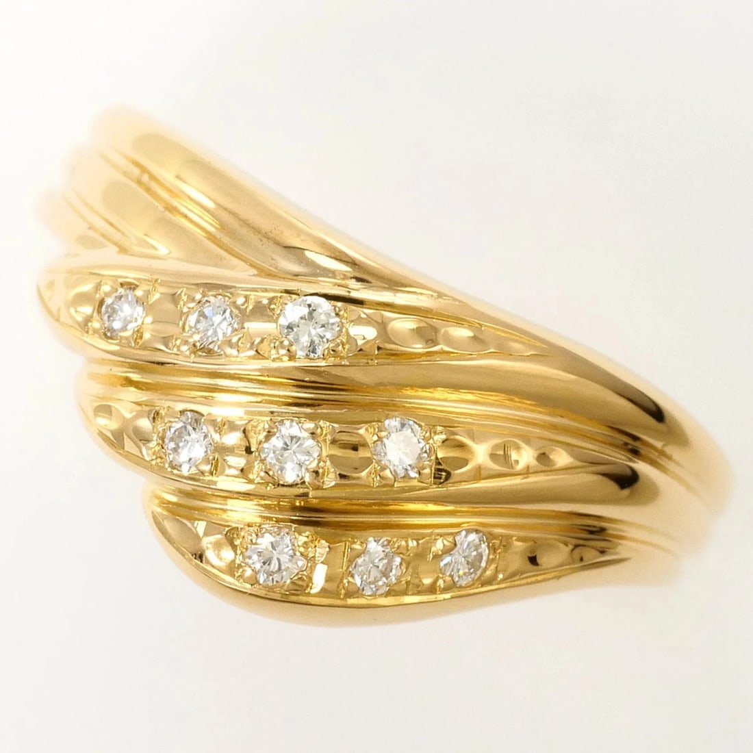 18K (18-KARAT) YELLOW GOLD RING WITH DIAMOND (1 of 3)