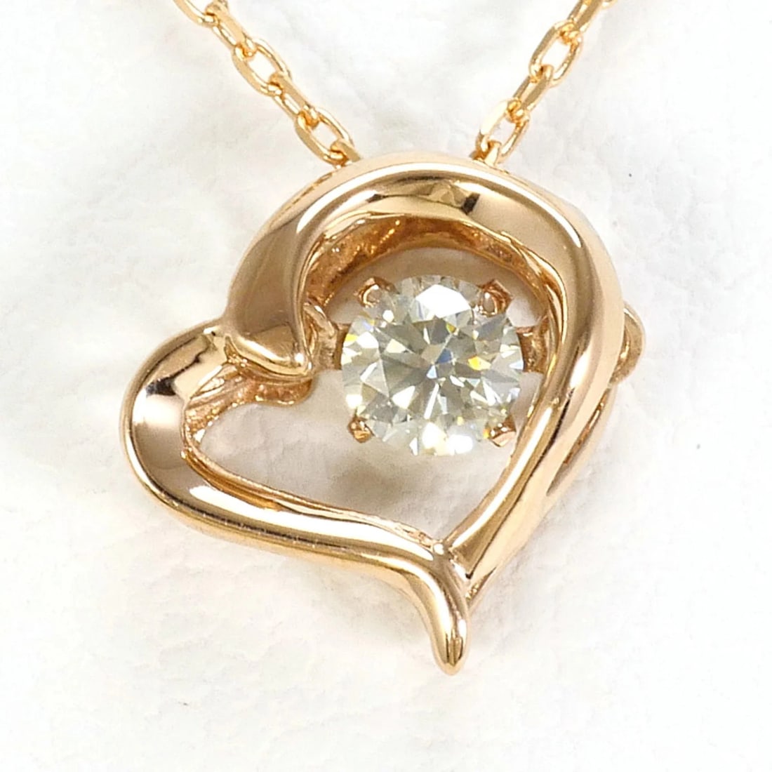 18K (18-KARAT GOLD) PINK GOLD NECKLACE WITH DIAMOND: 18K (18-karat gold) Pink Gold Necklace with Diamond Brand: Unbranded Type/Style: Necklace Material: Pink gold (18K), Main Stone Natural Color: Pink gold Size: US 4 Accessories: None Access