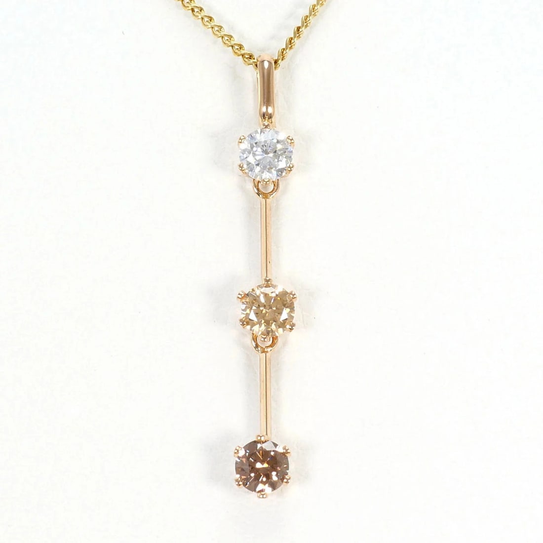 K14 14K YELLOW GOLD NECKLACE WITH ZIRCONIA,: K14 14K Yellow Gold Necklace with Zirconia, Brand: Unbranded Type/Style: Necklace Material: Pink gold (14K), Yellow gold (14K), Main Stone Zirconia Color: Pink gold, Yellow gold Size: Length: 40cm