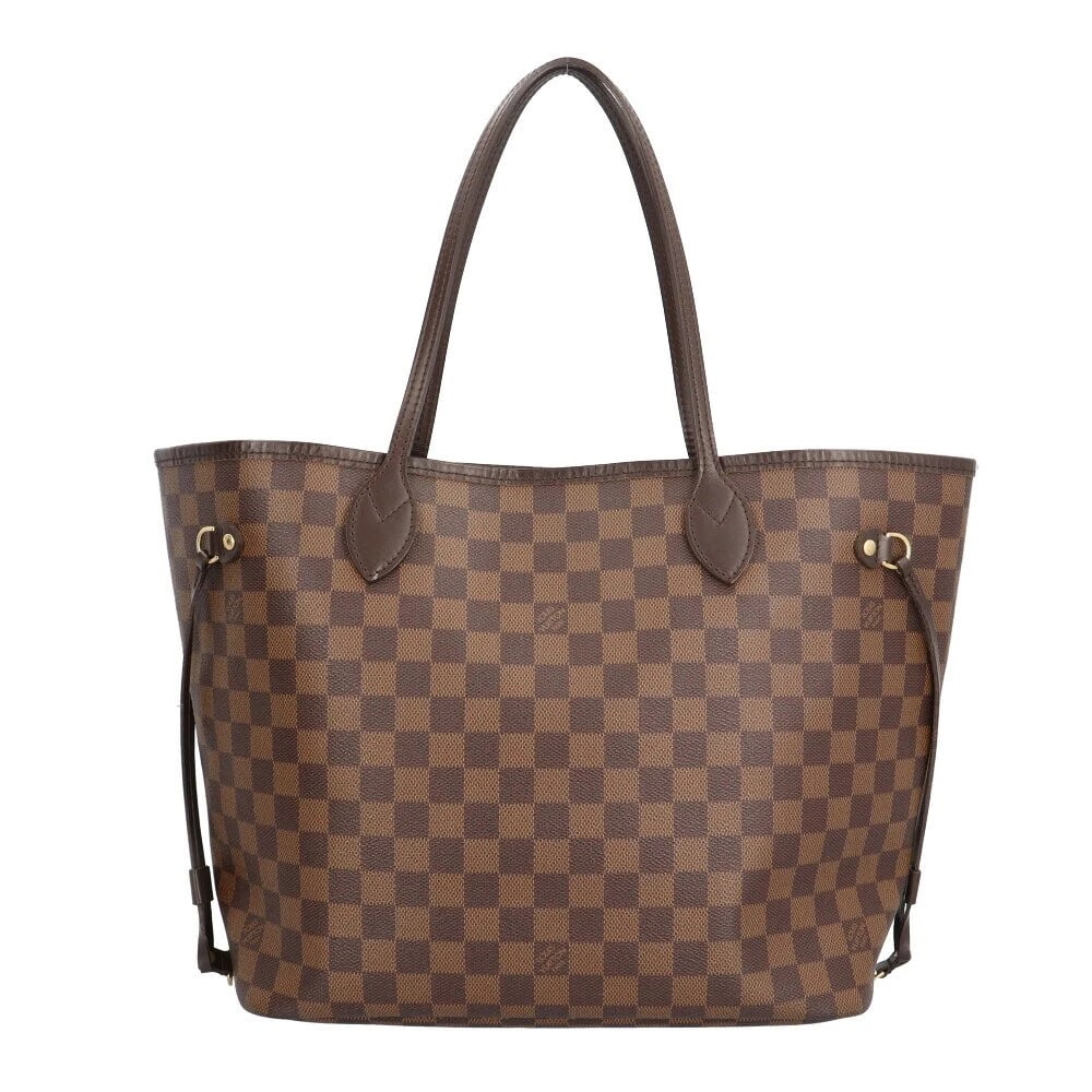 LOUIS VUITTON NEVERFULL MM TOTE BAG BROWN DAMIER CANVAS: LOUIS VUITTON Neverfull MM Tote Bag Brown Damier canvas Brand: LOUIS VUITTON Type/Style: Tote Bag Material: (Main Fabric) Damier Canvas Color: Brown Size: W approx. 31.5?47 cm x H approx. 29 cm x D ap
