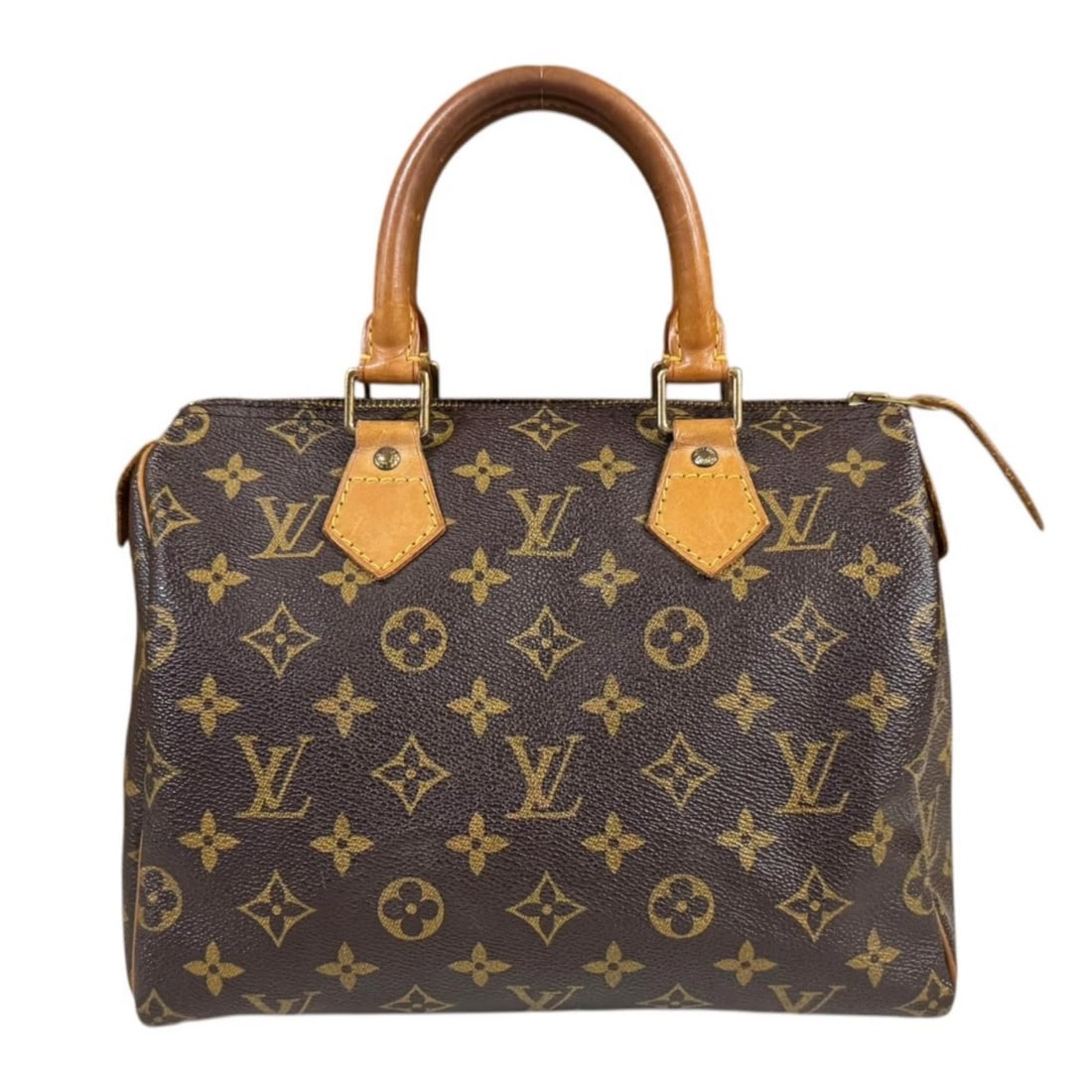 LOUIS VUITTON SPEEDY 25 MONOGRAM HAND BAG MINI BOSTON BAG: LOUIS VUITTON Speedy 25 Monogram Hand Bag Mini Boston Bag Brand: Louis Vuitton Type/Style: Handbag Material: (Main Fabric) Monogram Canvas Color: Brown Size: W approx. 25 cm x H approx. 18.5 cm x D ap