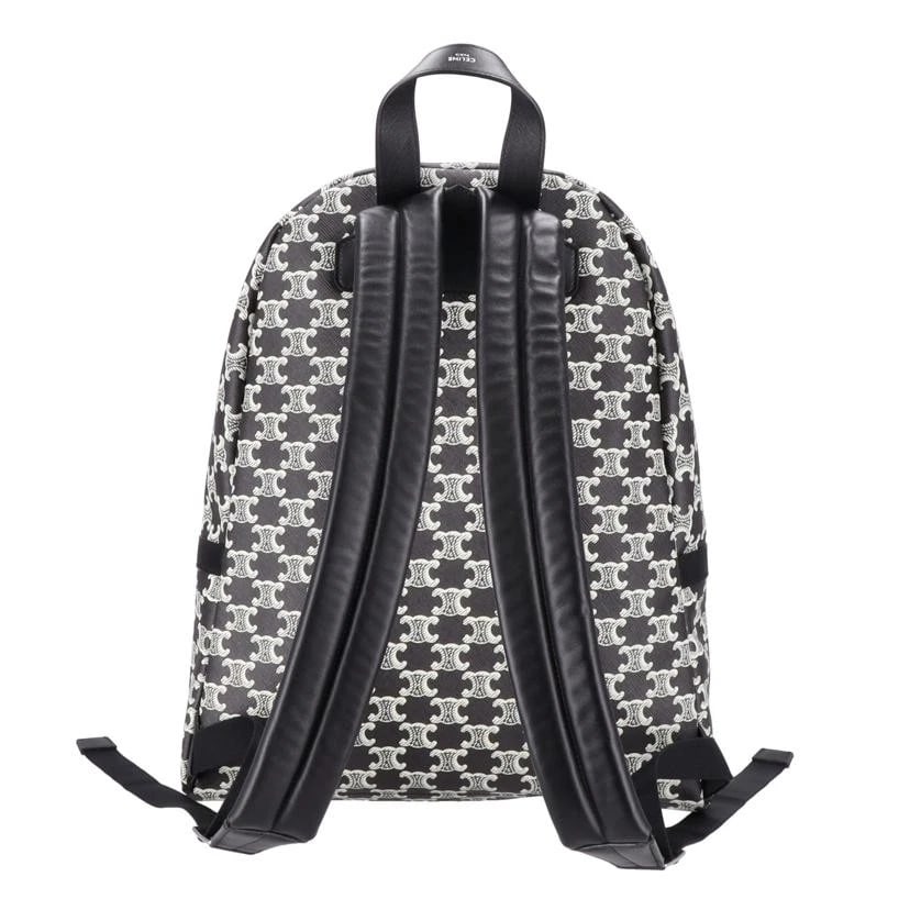 CELINE MEDIUM TRIOMPHE CANVAS LEATHER BACKPACK - 2
