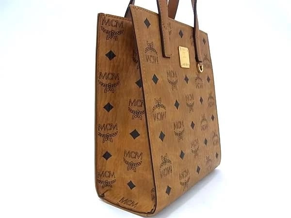 MCM VISETOS MONOGRAM 2WAY LEATHER HANDBAG (1 of 3)