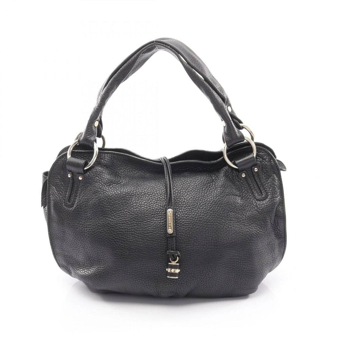 CELINE BITTERSWEET BLACK LEATHER TOP HANDLE HANDBAG: Celine Bittersweet Black Leather Top Handle Handbag Brand: CELINE Type/Style: Handbag Material: Leather Color: Black tones Size: W approx. 14.2 in x H approx. 11.0 in x D approx. 5.1 in (Width 36 cm