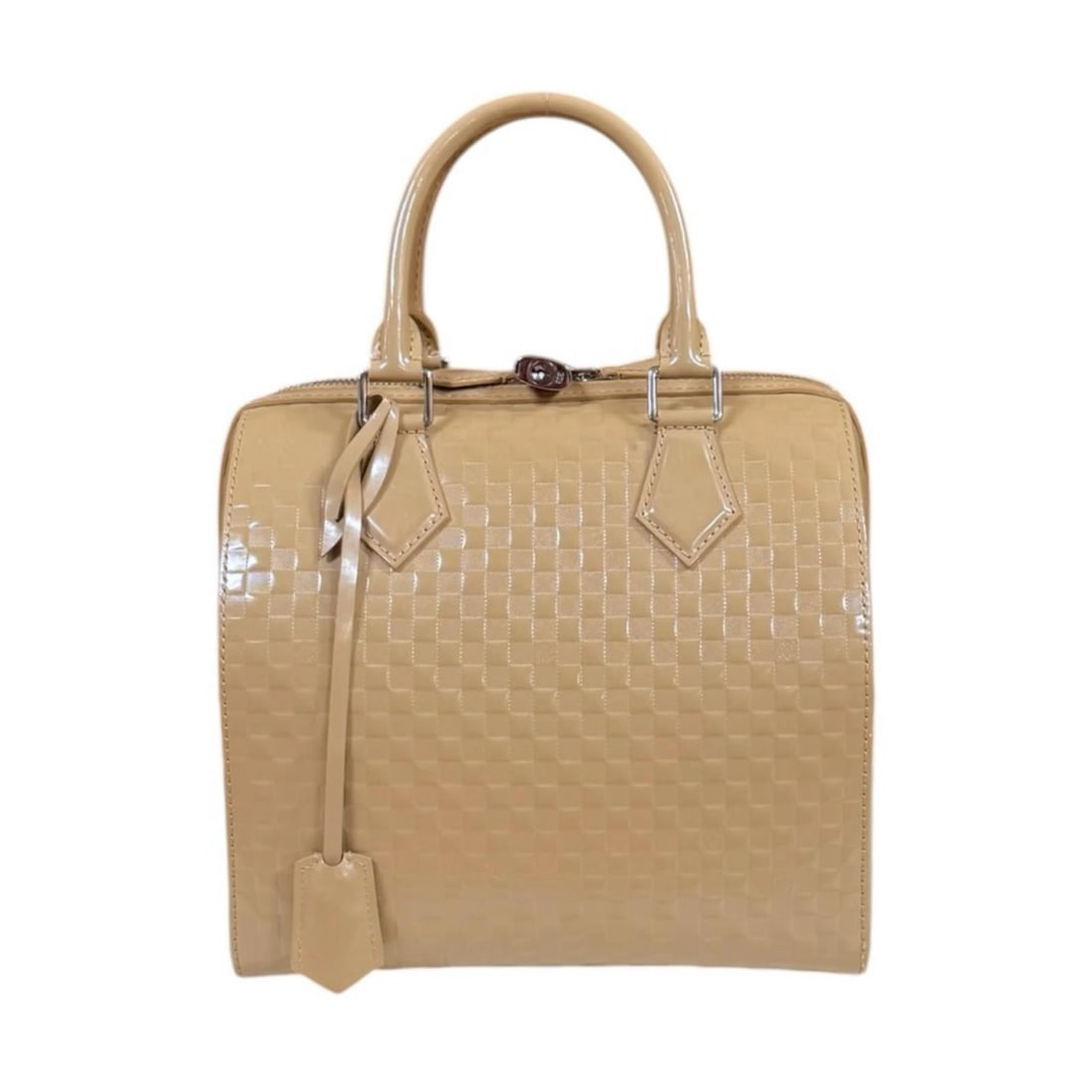 LOUIS VUITTON SPRING SUMMER COLLECTION HANDBAG: LOUIS VUITTON Spring Summer Collection Handbag Brand: LOUIS VUITTON Type/Style: Handbag Material: (Main Leather) Brushed Shiny Calfskin Color: Beige Size: W approx. 23 cm x H approx. 26 cm x D