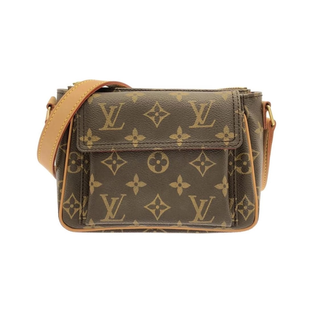LOUIS VUITTON MONOGRAM VIVA CITE PM LEATHER CROSSBODY SHOULDER BAG: Louis Vuitton Monogram Viva Cite PM Leather Crossbody Shoulder Bag Brand: Louis Vuitton Type/Style: Shoulder Bag Material: Coated Canvas Color: Monogram (Brown) Size: Approximately 20cm (W) x 13cm (H)