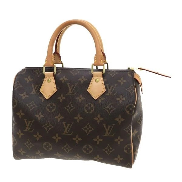 LOUIS VUITTON MONOGRAM SPEEDY 25 HAND BAG: Louis Vuitton Monogram Speedy 25 Hand Bag Brand: LOUIS VUITTON Type/Style: Handbag Material: Monogram Canvas Color: Brown Size: W:25?H:19?D:15 Accessories: None Accessories Notice: When purchasing