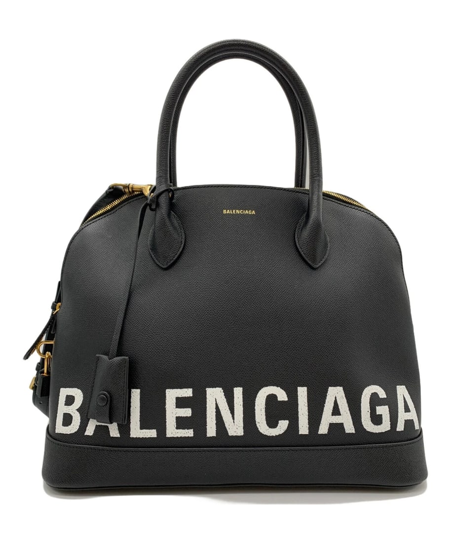 BALENCIAGA TOP HANDLE BAG: BALENCIAGA Top Handle Bag Brand: Balenciaga Type/Style: Top Handle Bag Material: None Color: Black Size: Height: approx. 27.3 cm ? 10.7 inches Width: approx. 35.5 cm ? 14.0 inches Depth (Gusset):