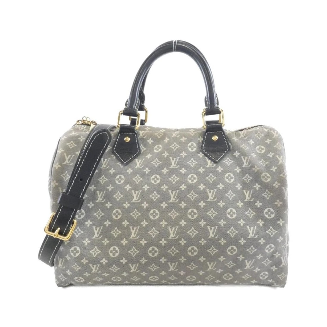 LOUIS VUITTON SPEEDY BANDOULIERE 30 MONOGRAM IDYLLE BOSTON BAG: Louis Vuitton Speedy Bandouliere 30 Monogram Idylle Boston Bag Brand: Louis Vuitton Type/Style: Boston Bag Material: Canvas Color: Encre (Ink) / Gold hardware Size: Approximately 30cm (width) x 21cm