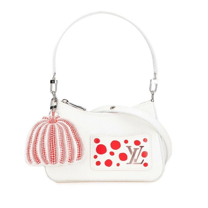 LOUIS VUITTON X YAYOI KUSAMA EPI LEATHR: Louis Vuitton x Yayoi Kusama Epi Leathr Brand: Louis Vuitton Type/Style: Shoulder Bag Material: Leather Color: Bron, White, Red Size: W approx. 19.5cm x H approx. 13.5cm x D approx. 6cm Accessorie