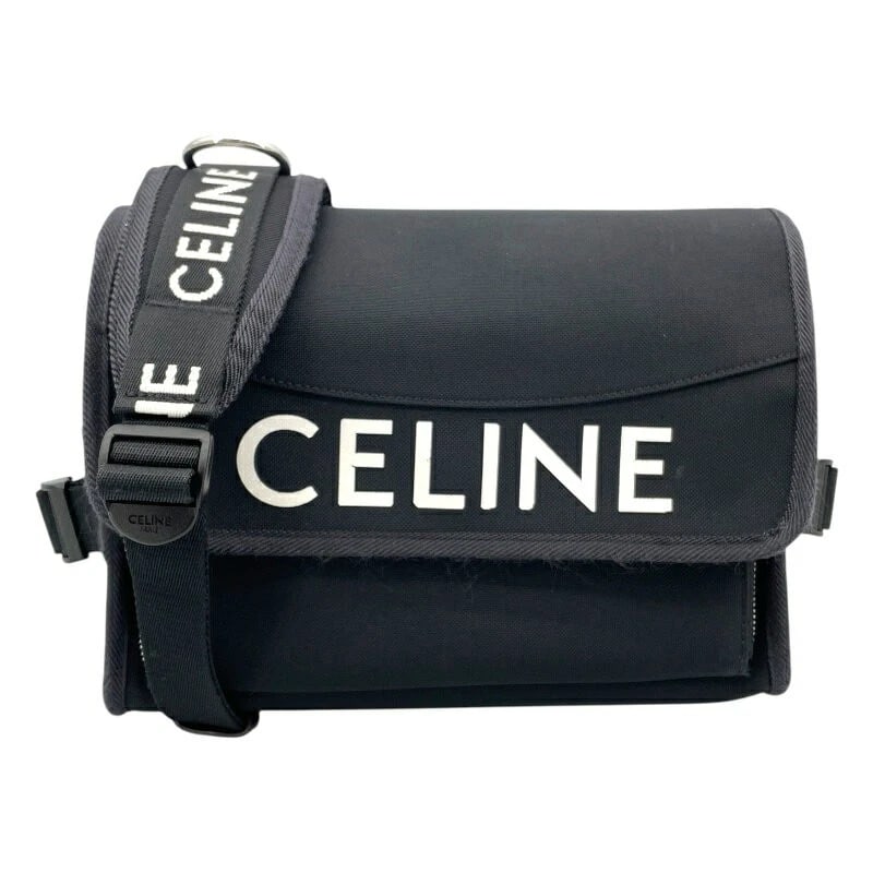 CELINE TREKKING MESSENGER BAG BLACK: Celine Trekking Messenger Bag Black Brand: Celine Type/Style: Shoulder Bag Material: Canvas Color: Black Size: Width: approx. 9.8 inches (25 cm) Height: approx. 7.1 inches (18 cm) Depth: approx. 2.4 i
