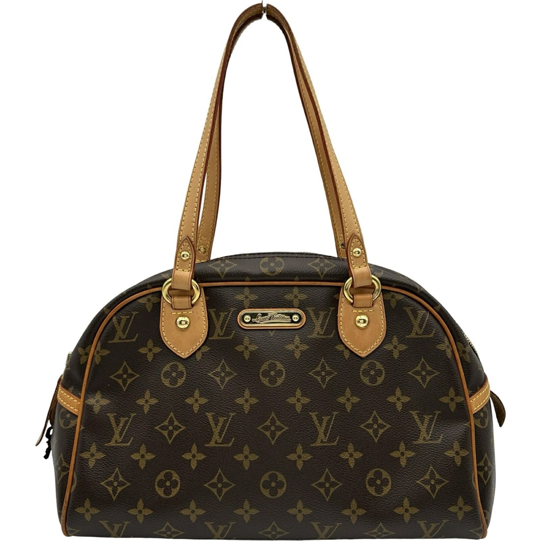 LOUIS VUITTON MONOGRAM MONTORGUEIL PM BROWN CANVAS SHOULDER BAG: Louis Vuitton Monogram Montorgueil PM Brown Canvas Shoulder Bag Brand: Louis Vuitton Type/Style: Shoulder Bag Material: Monogram Canvas Color: Brown Size: Width: approx. 12.4 inches (31.5 cm) Height: 